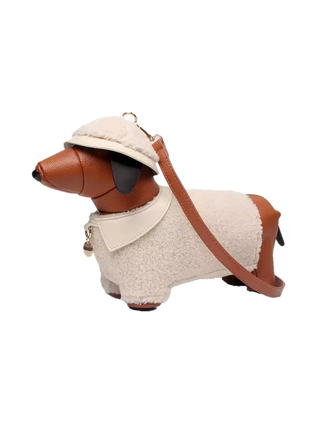 JARNO | Plush Dachshund Crossbody Bag