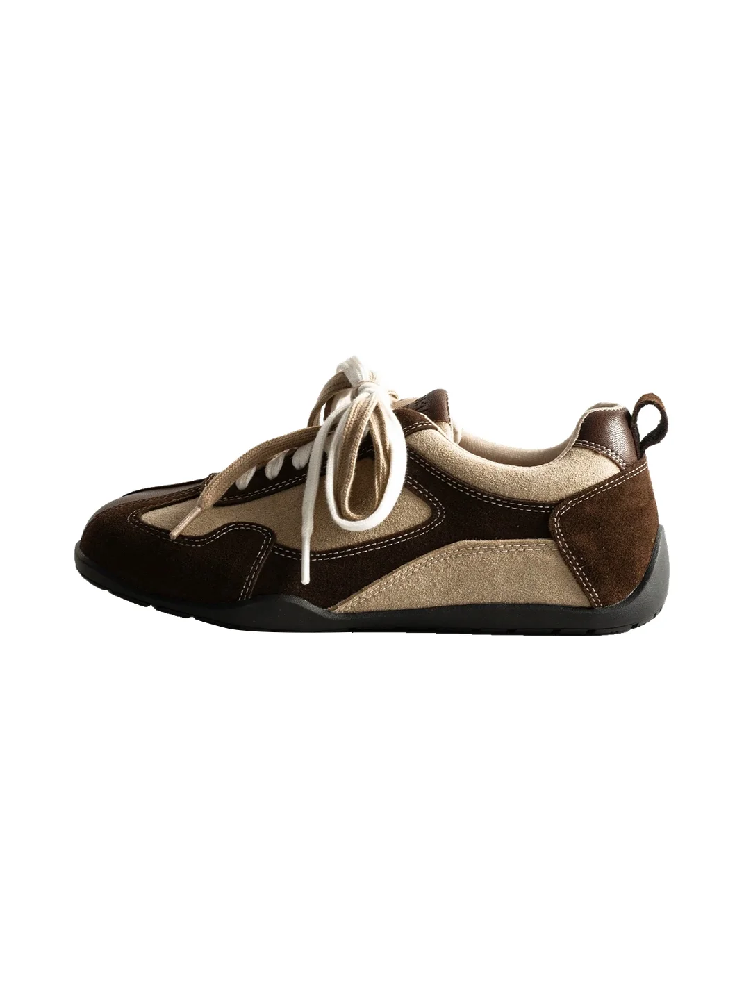 KAIMANLI | Retro Colorblock Lace-Up Thick-Soled Sneakers