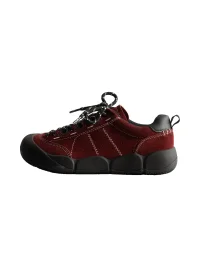 KAIMANLI | Retro Leather Lace-Up Platform Sneakers