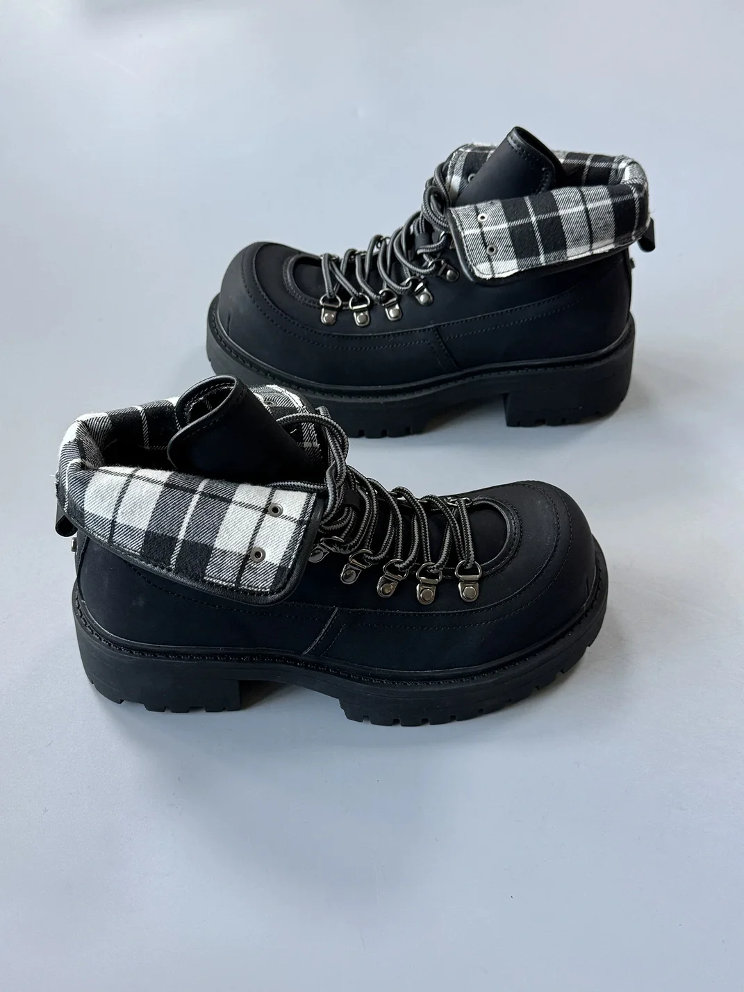 RCAD | Lace-Up Thick-Sole Motorcycle Boots