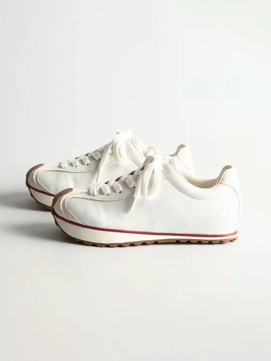 KAIMANLI | Leather Retro Colorblock Height-Increasing Sneakers - 4