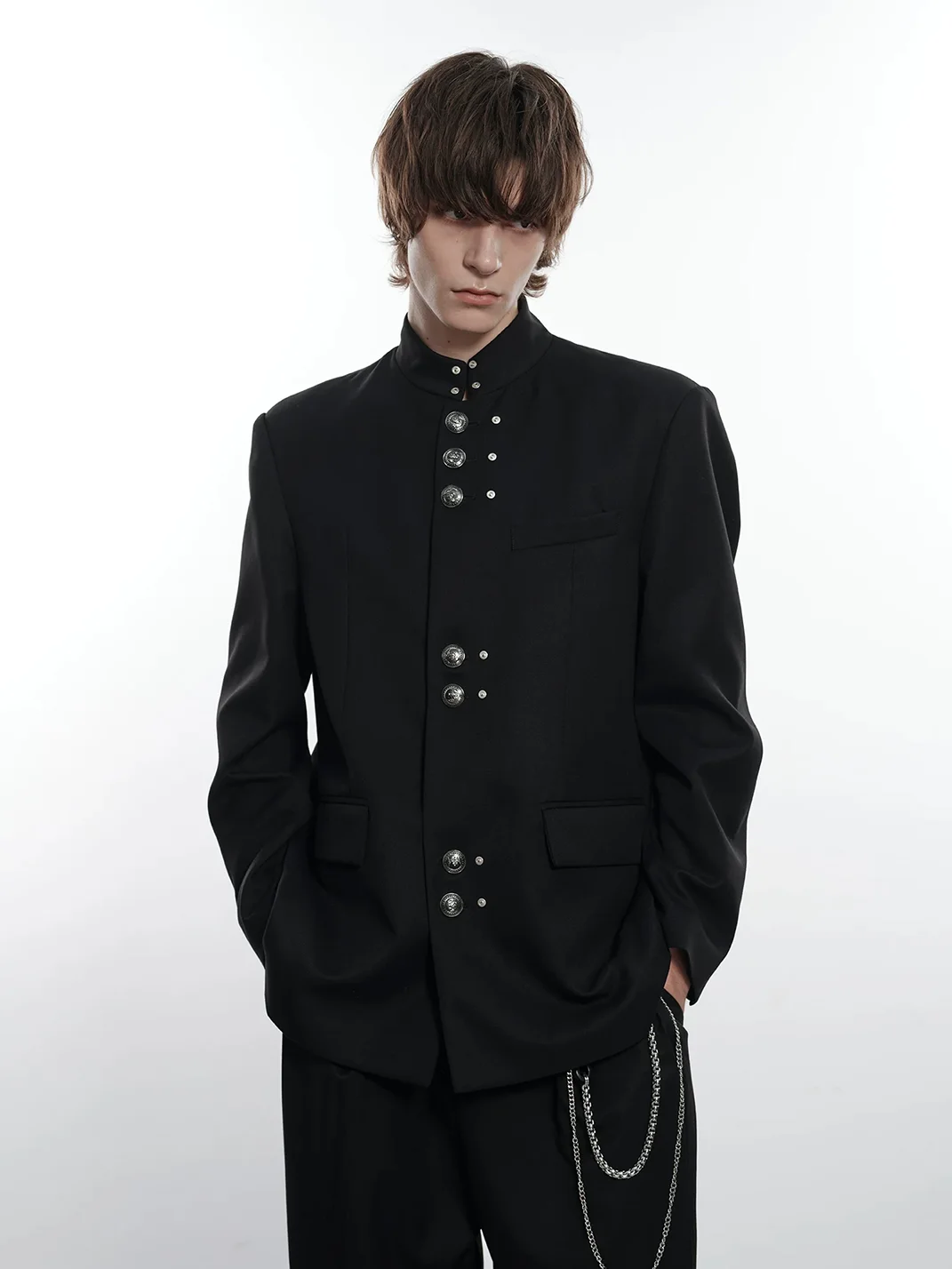 FACEONLAB | Longline Zhongshan Uniform Jacket
