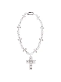 USIC | Six-Language Love Keyboard Key Cross Necklace