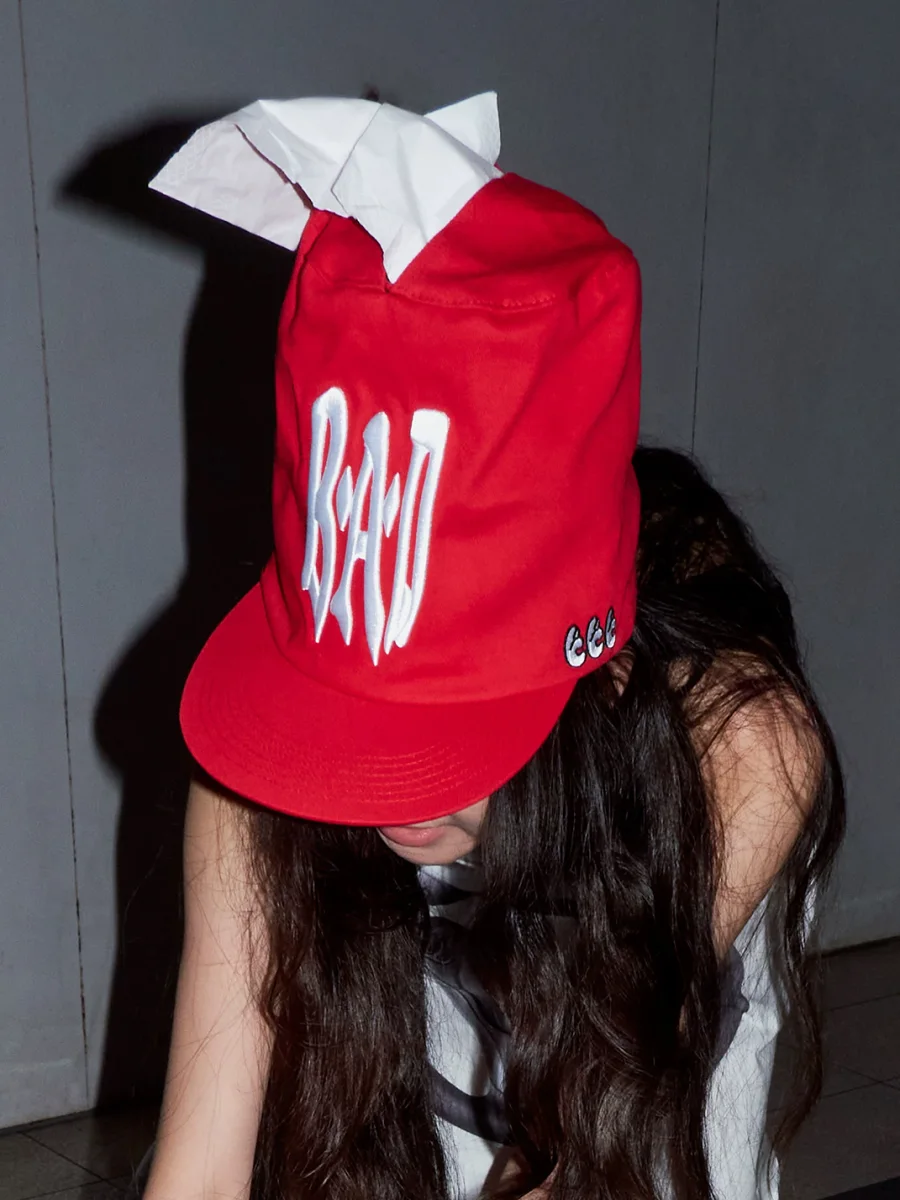 USIC | Adjustable Flat Brim Tissue Detail Embroidered Cap - 2