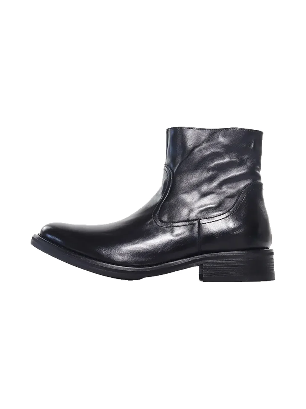 SELVMAKE | Pointed-Toe Side-Zip Leather Ankle Boots