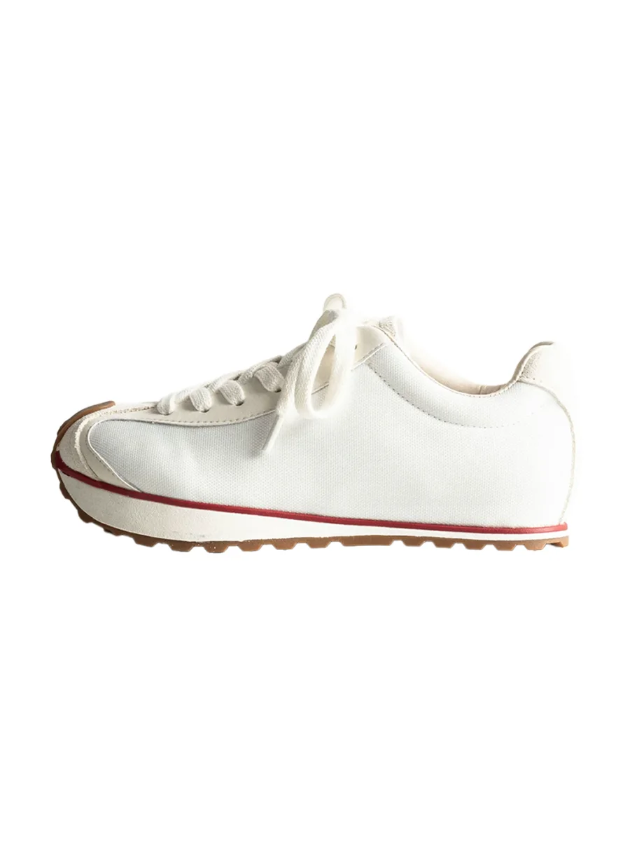 KAIMANLI | Leather Retro Colorblock Height-Increasing Sneakers - 3