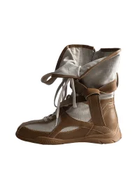 KAIMANLI | Lace-Up Mid-Calf Platform Motorcycle Boots