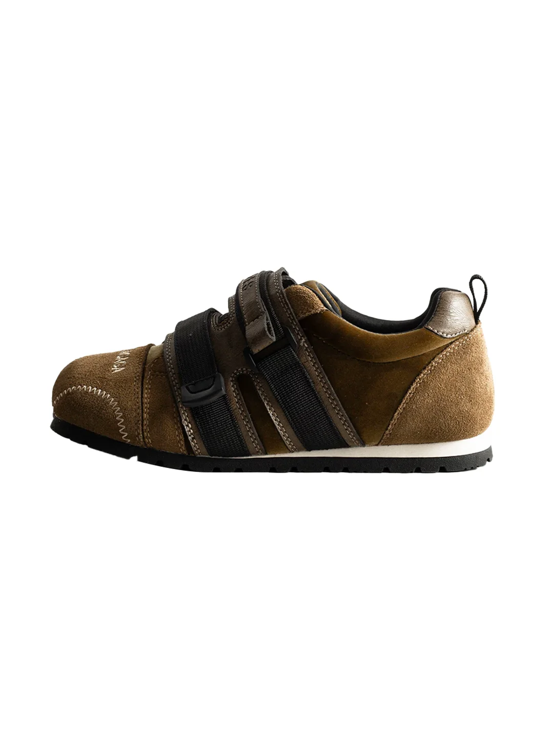 KAIMANLI | Retro Colorblock Hook-and-Loop Platform Sneakers