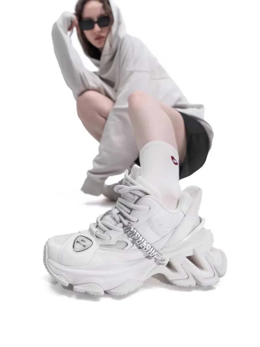 NEXT IMPULSIVE | Futuristic Chunky Sneakers with Sculpted Platform Sole - 4