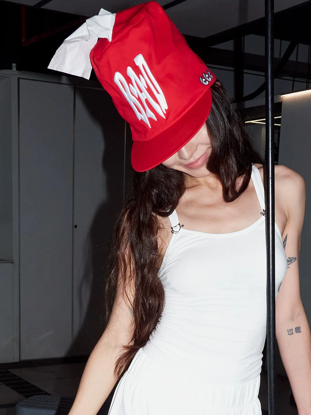 USIC | Adjustable Flat Brim Tissue Detail Embroidered Cap
