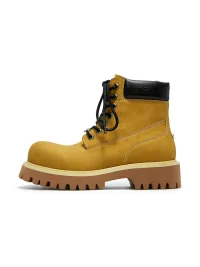 SENGUOGUO | High-Top Thick-Sole Derby Boots
