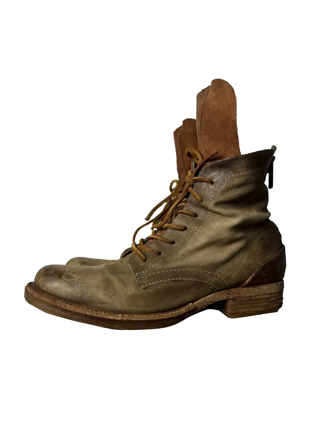 DLMNX | Distressed Leather Ankle Work Boots