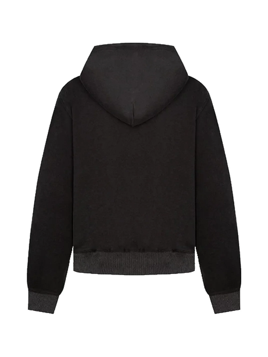 0123 Start | Washed Cropped Hooded Double-Breasted Slim-Fit Jacket