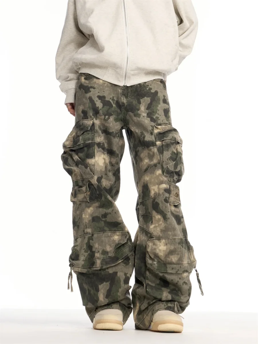 ONLPP | Loose Wide-Leg Camouflage Cargo Pants - 3