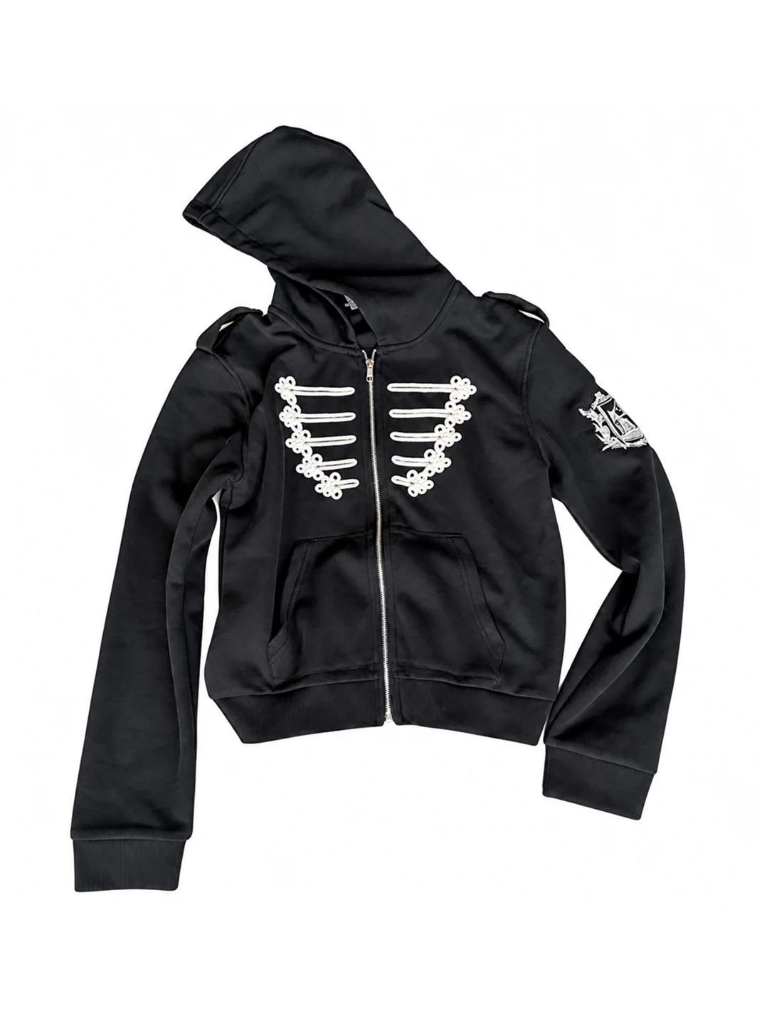 Gods plan | Decorative Cord Zip-Up Hoodie