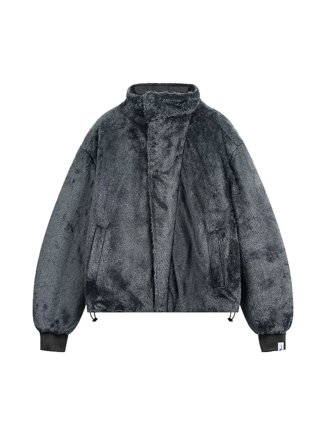 JIKOO | Reversible Asymmetric Stand Collar Padded Jacket