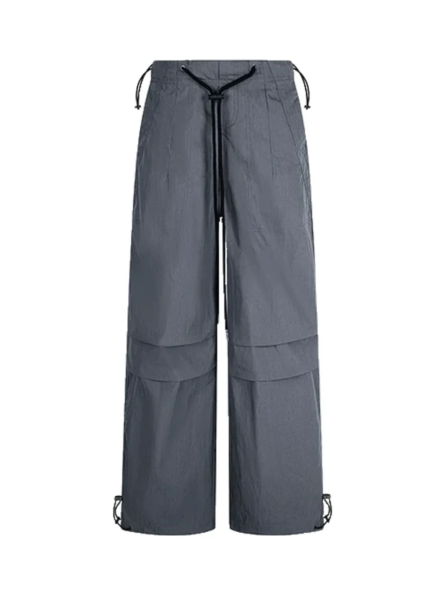 0123 Start | Loose Wide-Leg Parachute Cargo Pants - 4