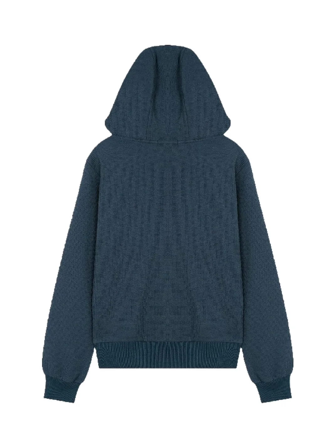 ONLPP | Distressed Flag Print Waffle Zip-Up Hoodie