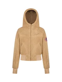 0123 Start | Relaxed Cropped Hooded Fleece Jacket