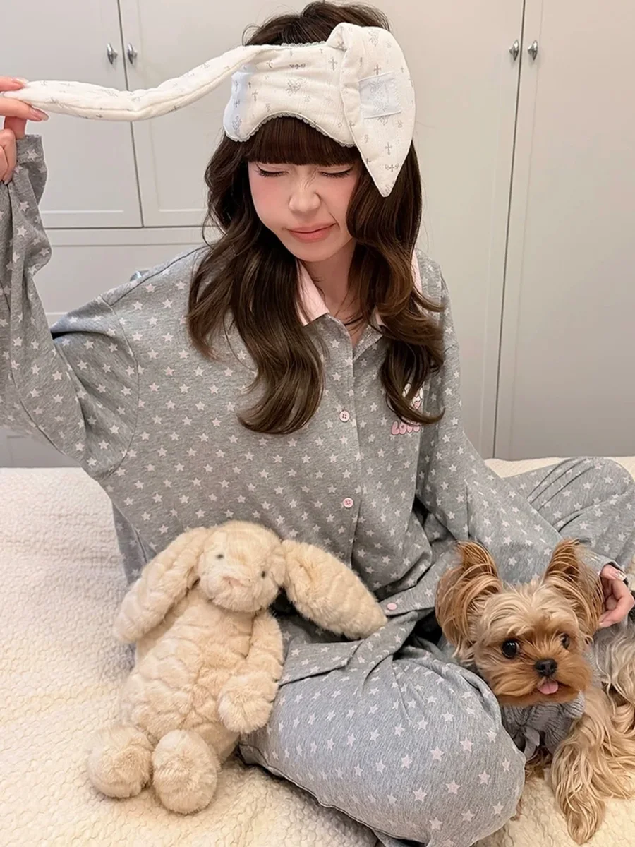 Gukoo | Long Sleeve Cotton Pajama Set - 4