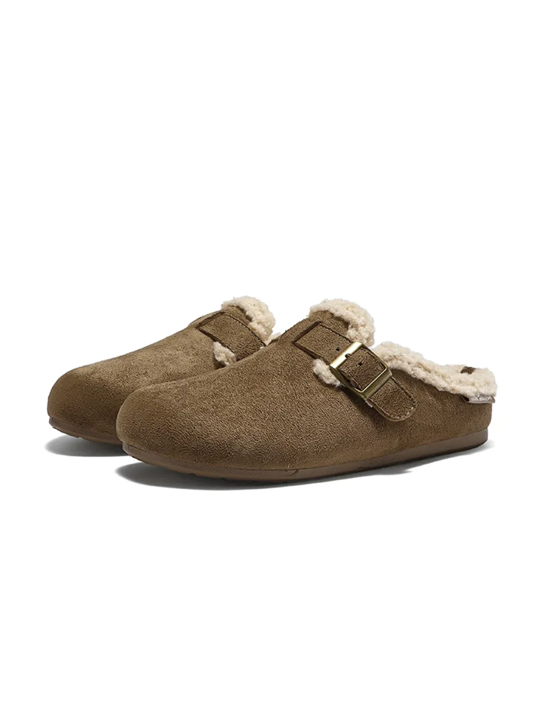 HSHDTMMXLQYD | Plush-Lined Closed-Toe Slip-On Slippers