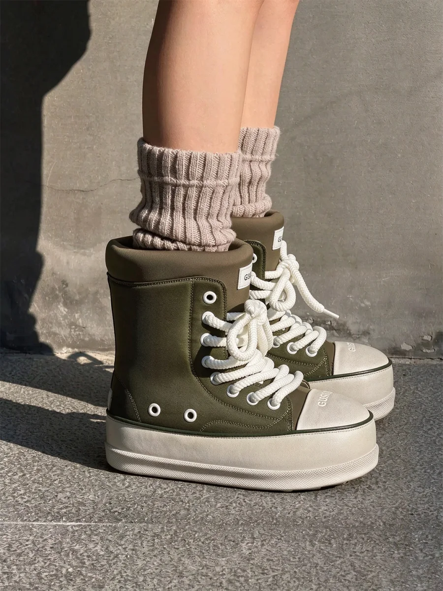 GSL | Plush-Lined Chunky Sole Mid-Calf Boots - 2