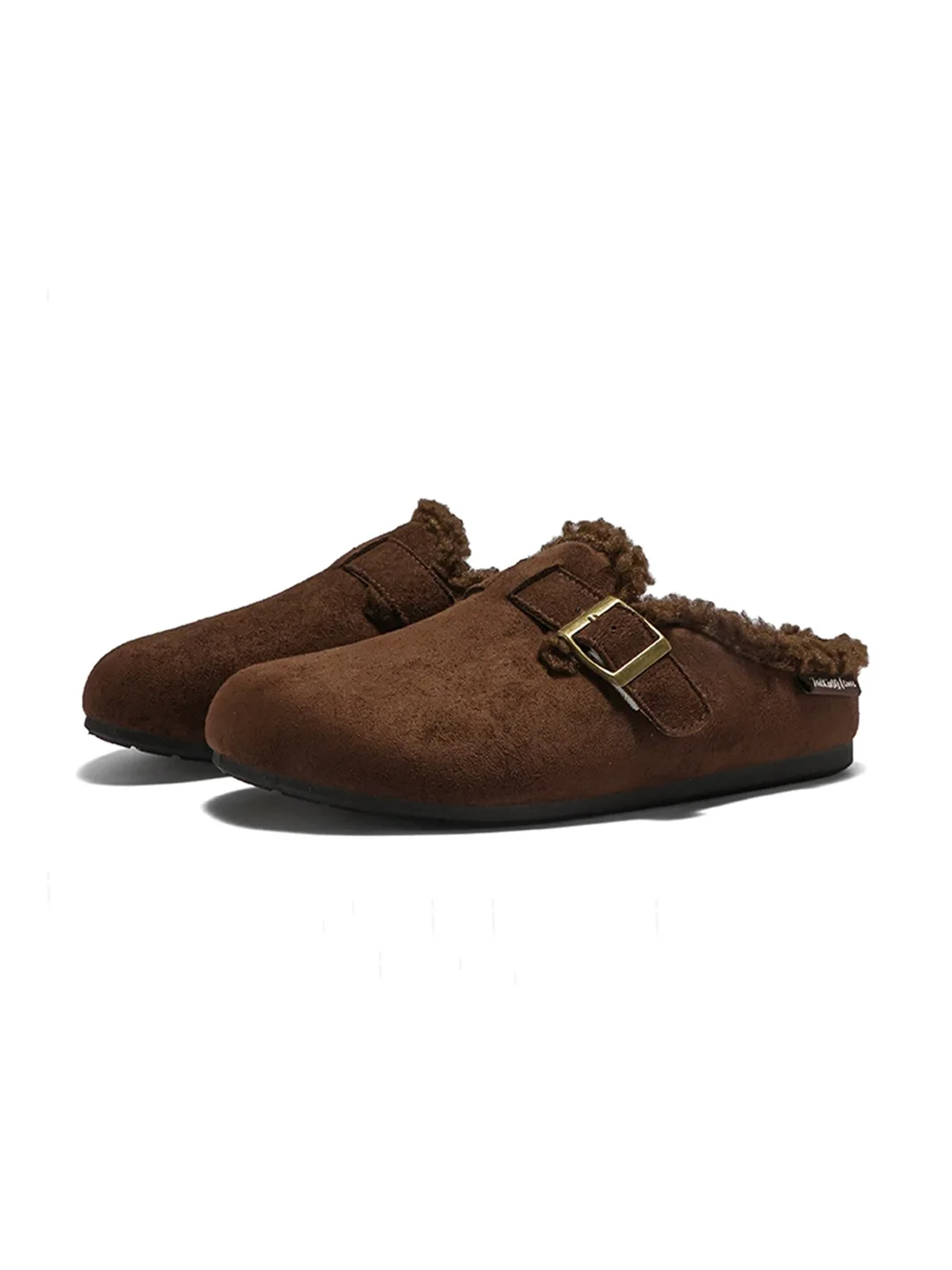 HSHDTMMXLQYD | Plush-Lined Closed-Toe Slip-On Slippers