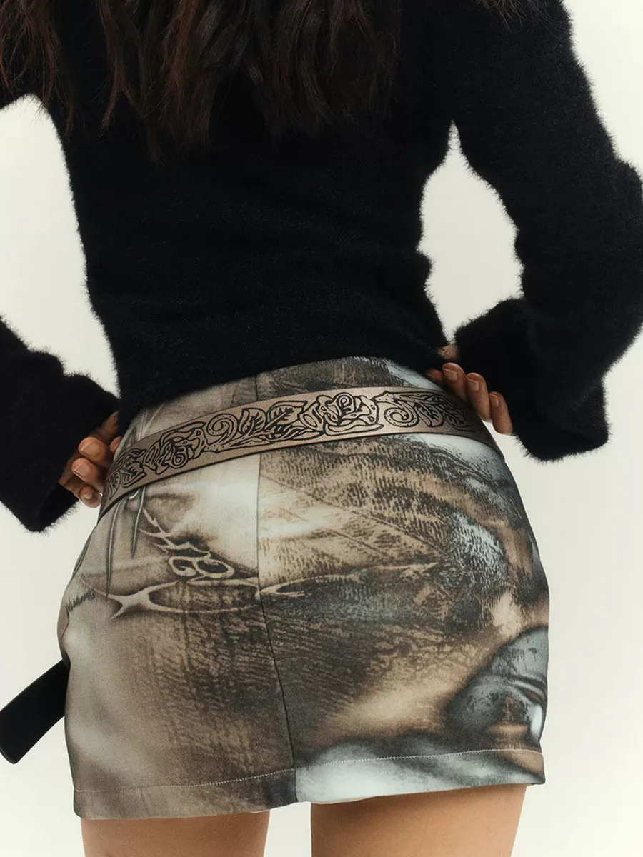 YUKAHOUSE | Fitted Mini Skirt - 3