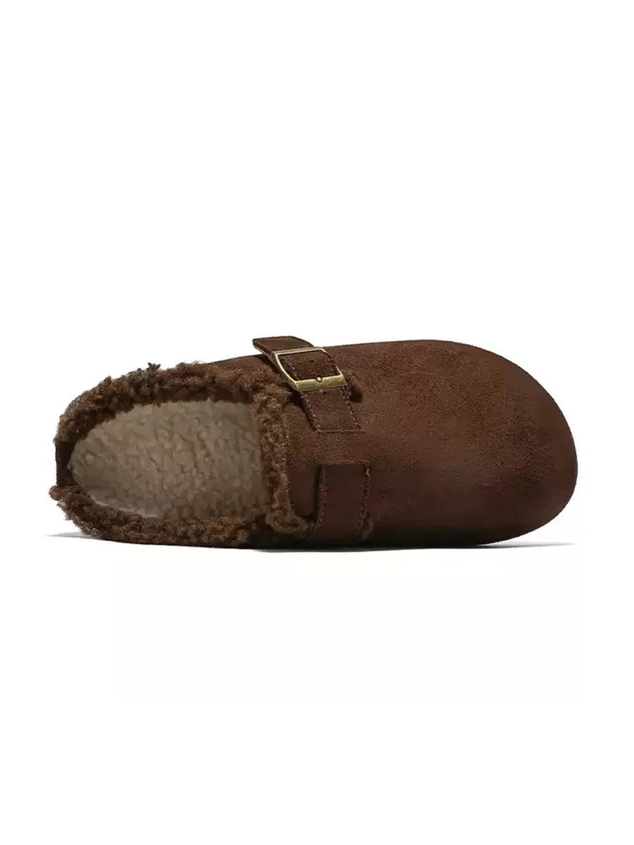 HSHDTMMXLQYD | Plush-Lined Closed-Toe Slip-On Slippers - 4