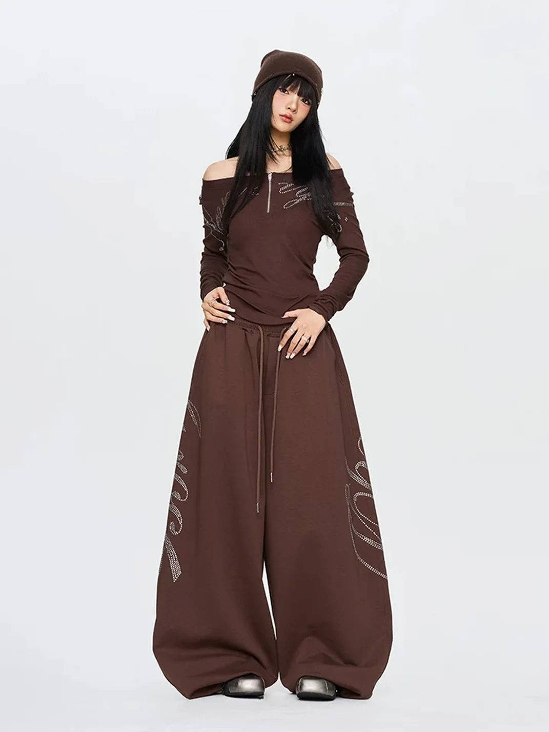CBXLAB | Oversized Wide-Leg Dance Sweatpants and Top