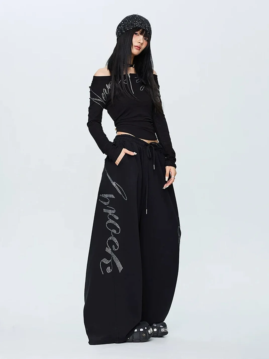 CBXLAB | Oversized Wide-Leg Dance Sweatpants and Top