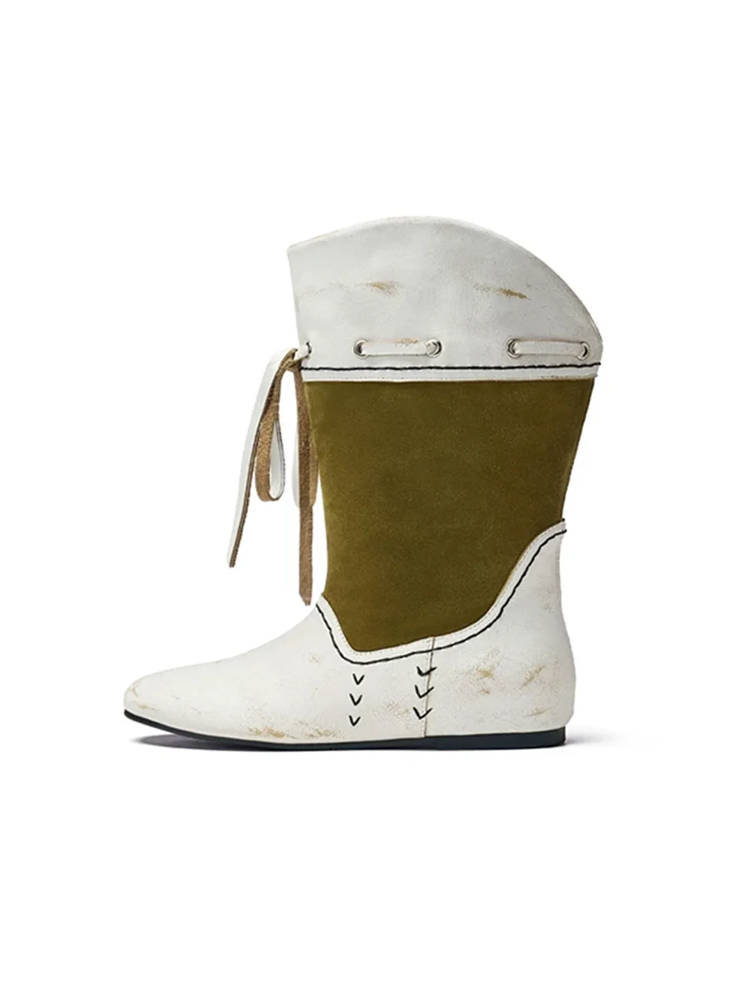 XMZY | Retro Mid-Calf Hidden Lift Riding Boots