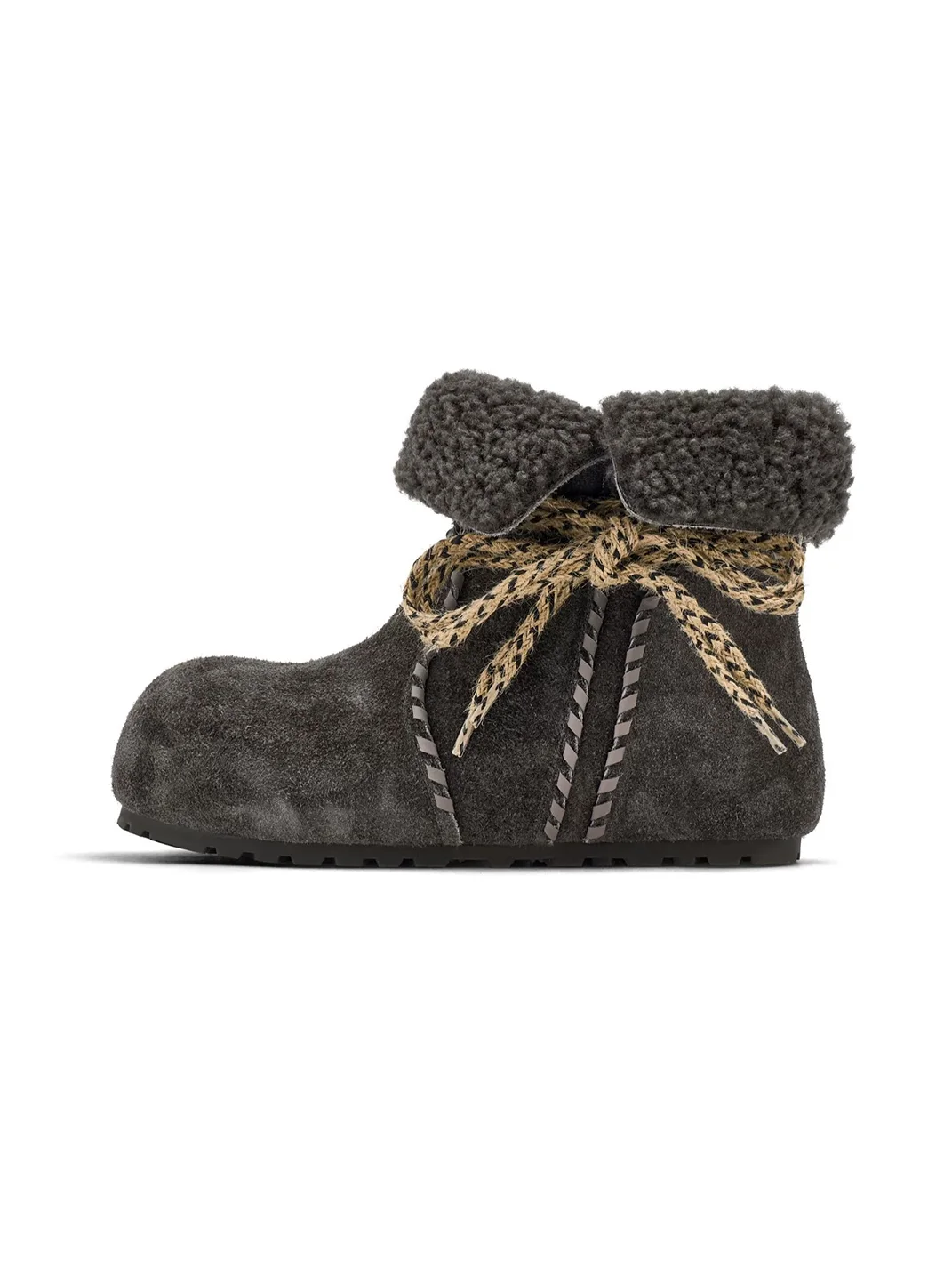 EBLAN | Plush-Lined Leather Hidden-Lift Snow Boots