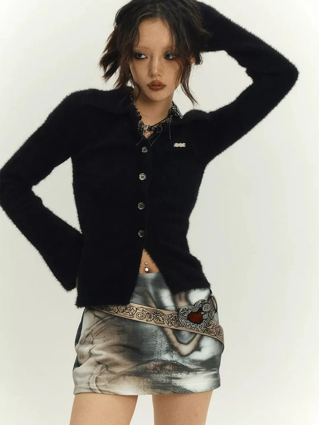 YUKAHOUSE | Fitted Mini Skirt