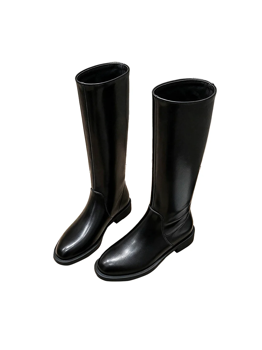 In lucky | Straight-Shaft Knee-High Riding Boots