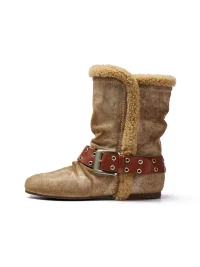 XMZY | Vintage Split-Toe Boots