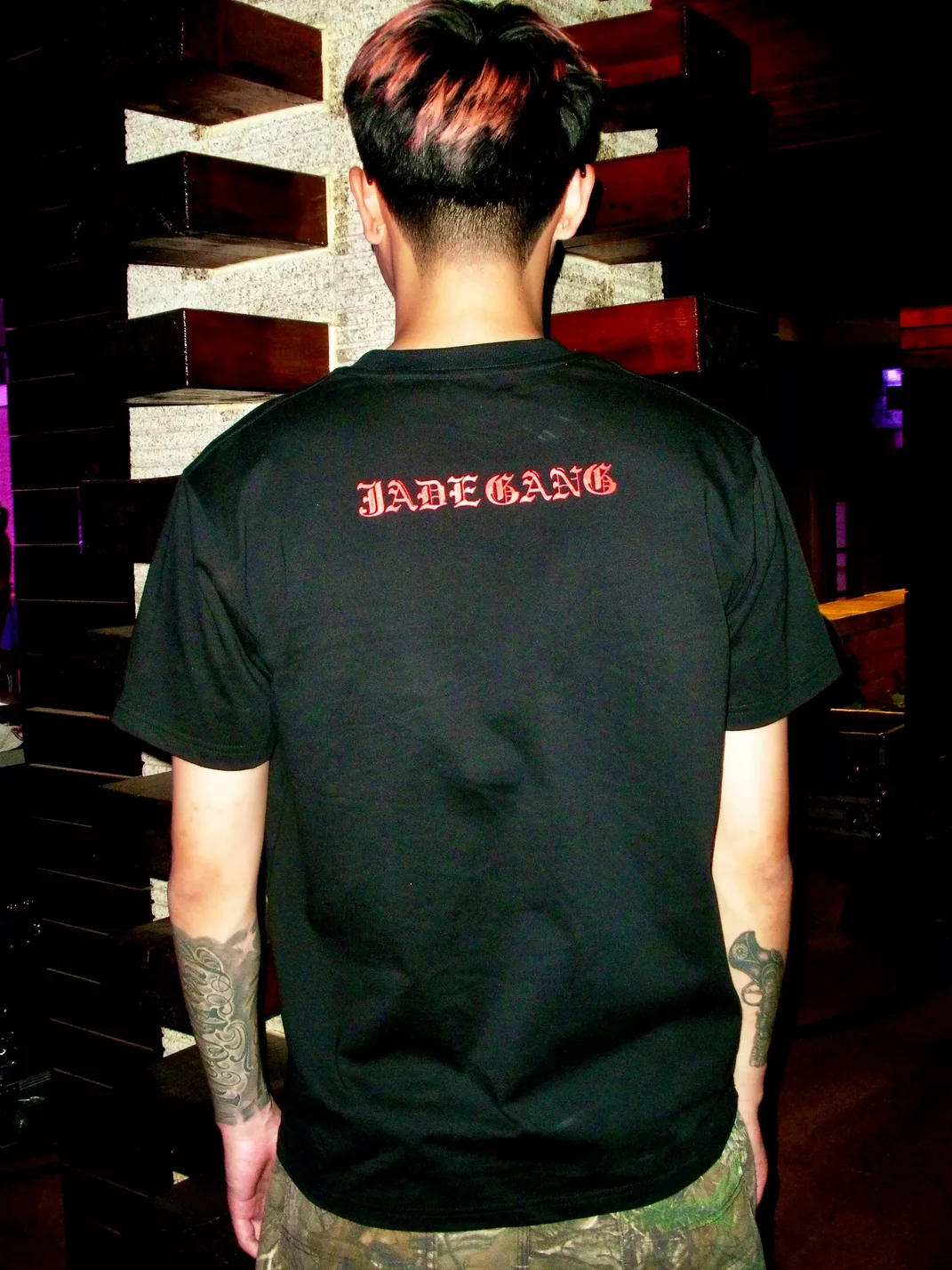JADEGANG | Metallic Teeth Graphic Crewneck Short Sleeve T-Shirt