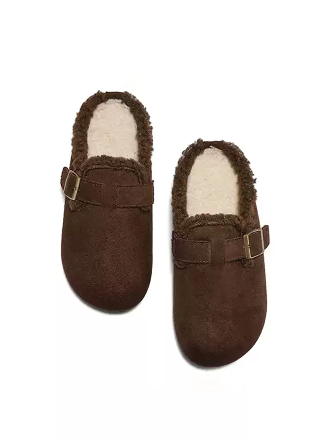 HSHDTMMXLQYD | Plush-Lined Closed-Toe Slip-On Slippers