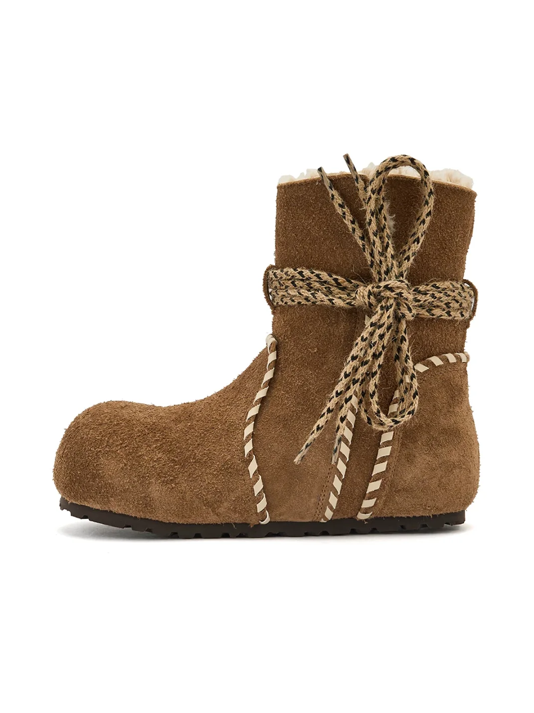 EBLAN | Plush-Lined Leather Hidden-Lift Snow Boots