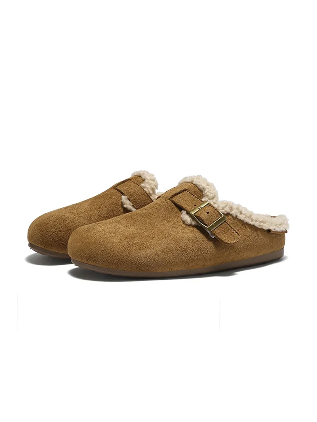 HSHDTMMXLQYD | Plush-Lined Closed-Toe Slip-On Slippers