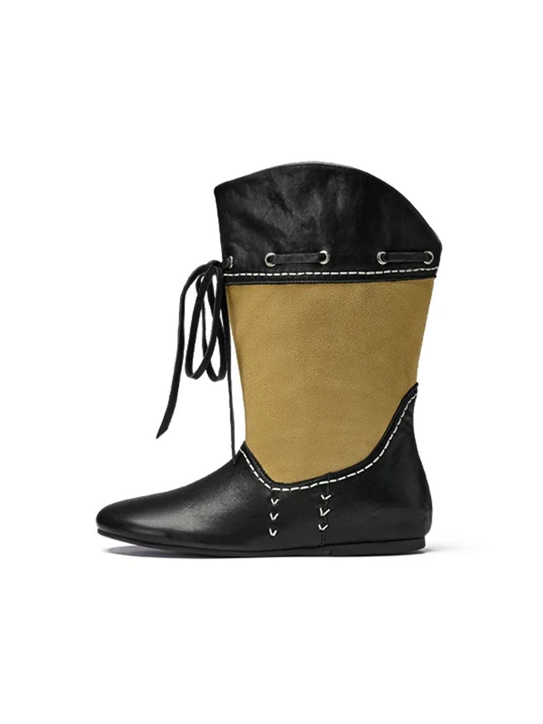 XMZY | Retro Mid-Calf Hidden Lift Riding Boots