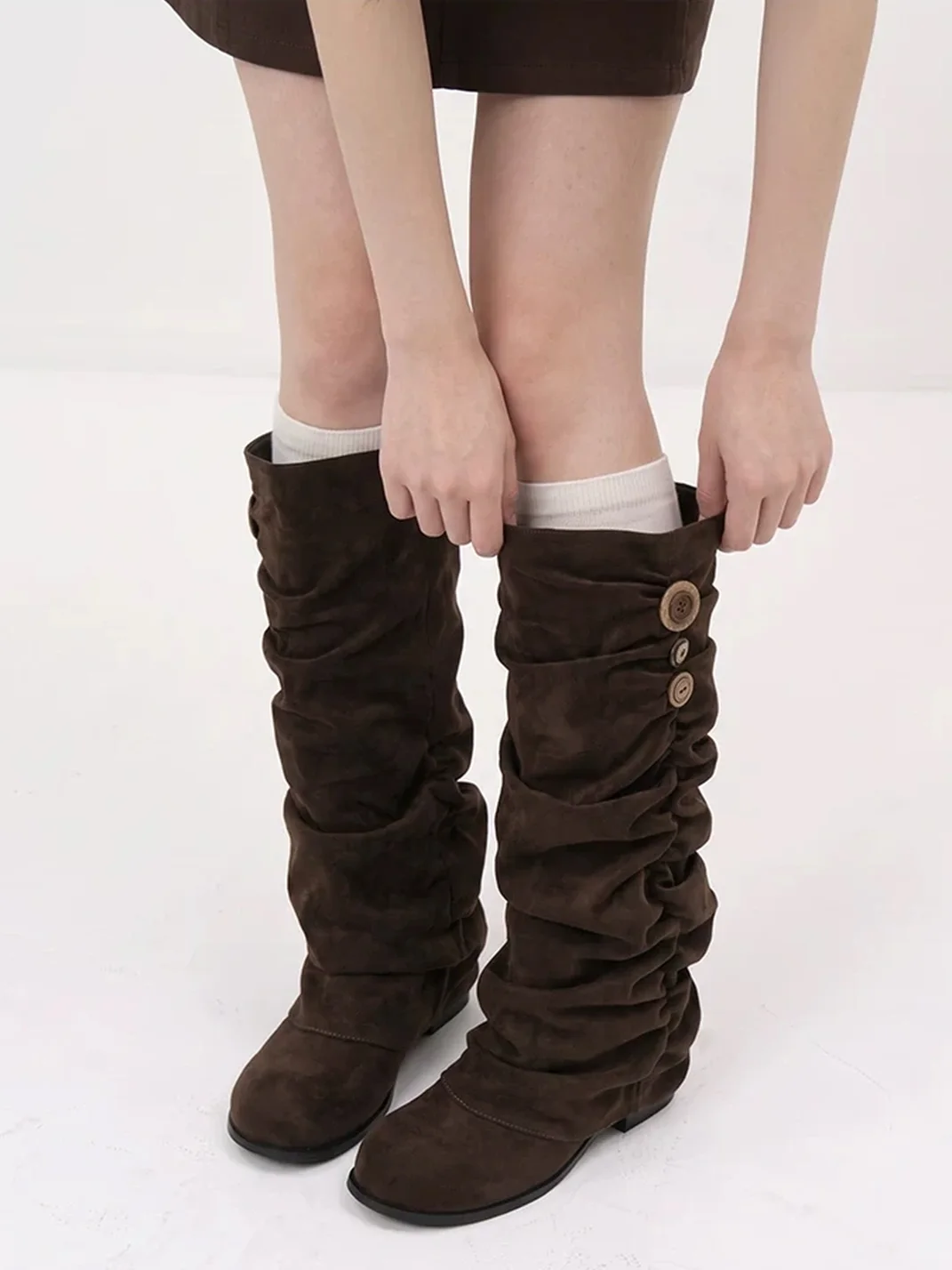 Mule Donkey | Slouchy Tall Riding Boots