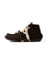 ZHUDAGE | Colorblock Leather High-Top Lace-Up Platform Sneakers