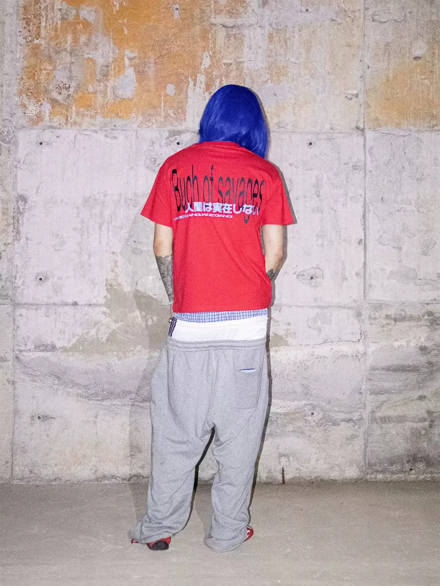 JADEGANG | Cropped Boxy Loose Fit Graphic Short Sleeve T-Shirt - 4