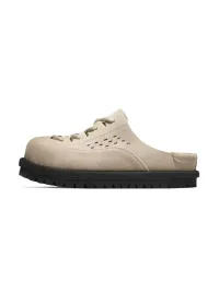 SALAXI | Retro Suede Closed-Toe Platform Mules