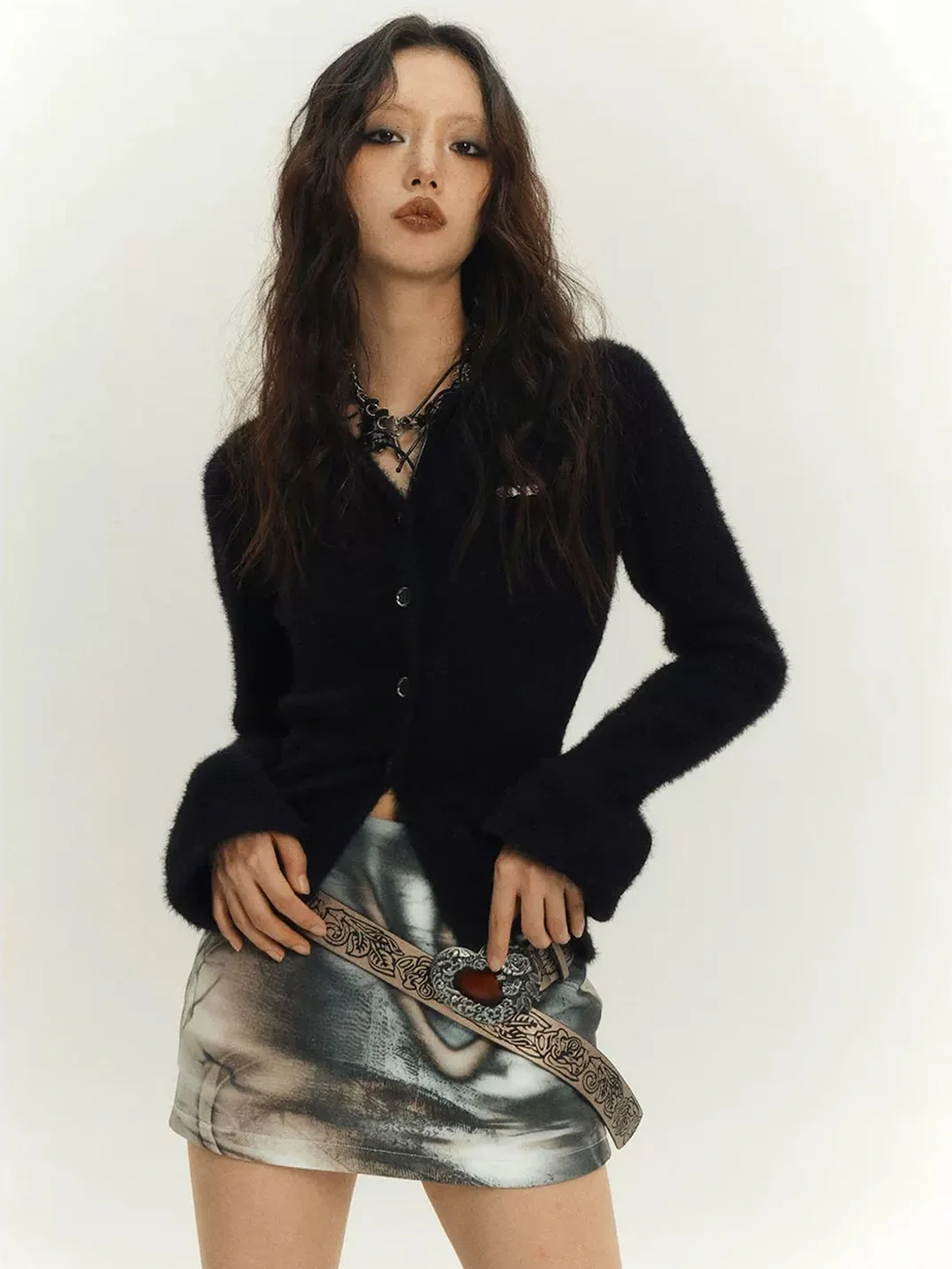 YUKAHOUSE | Fitted Mini Skirt