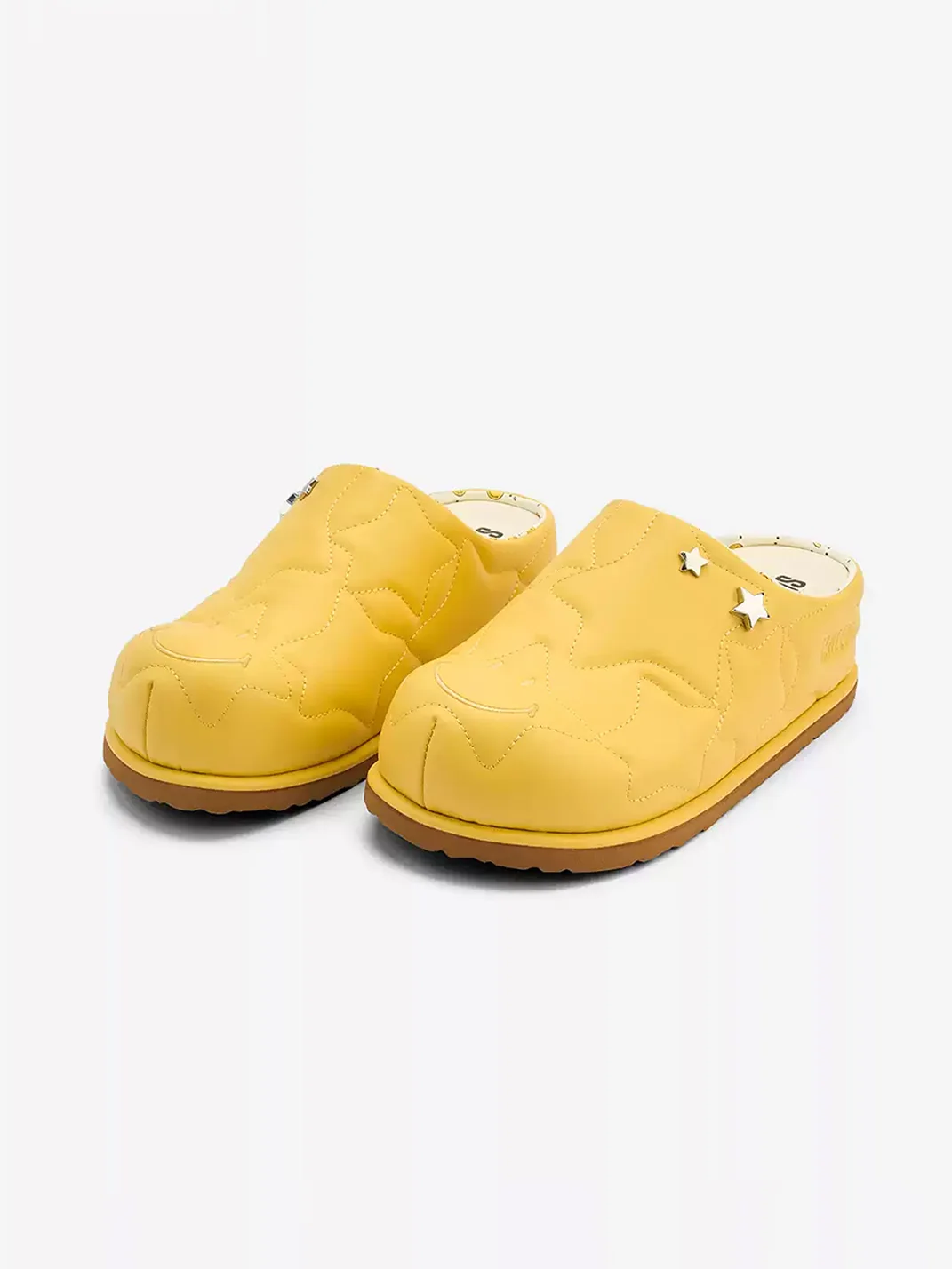 SMILEY | Round-Toe Star Height-Enhancing Slip-On Mules