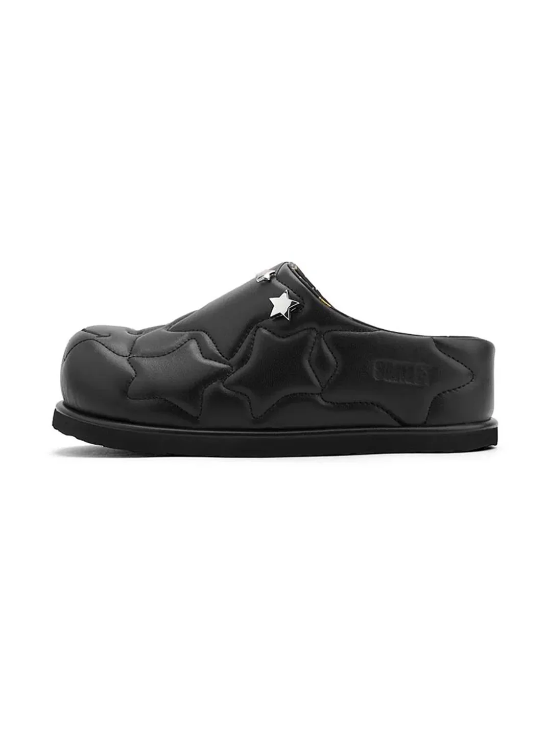 SMILEY | Round-Toe Star Height-Enhancing Slip-On Mules