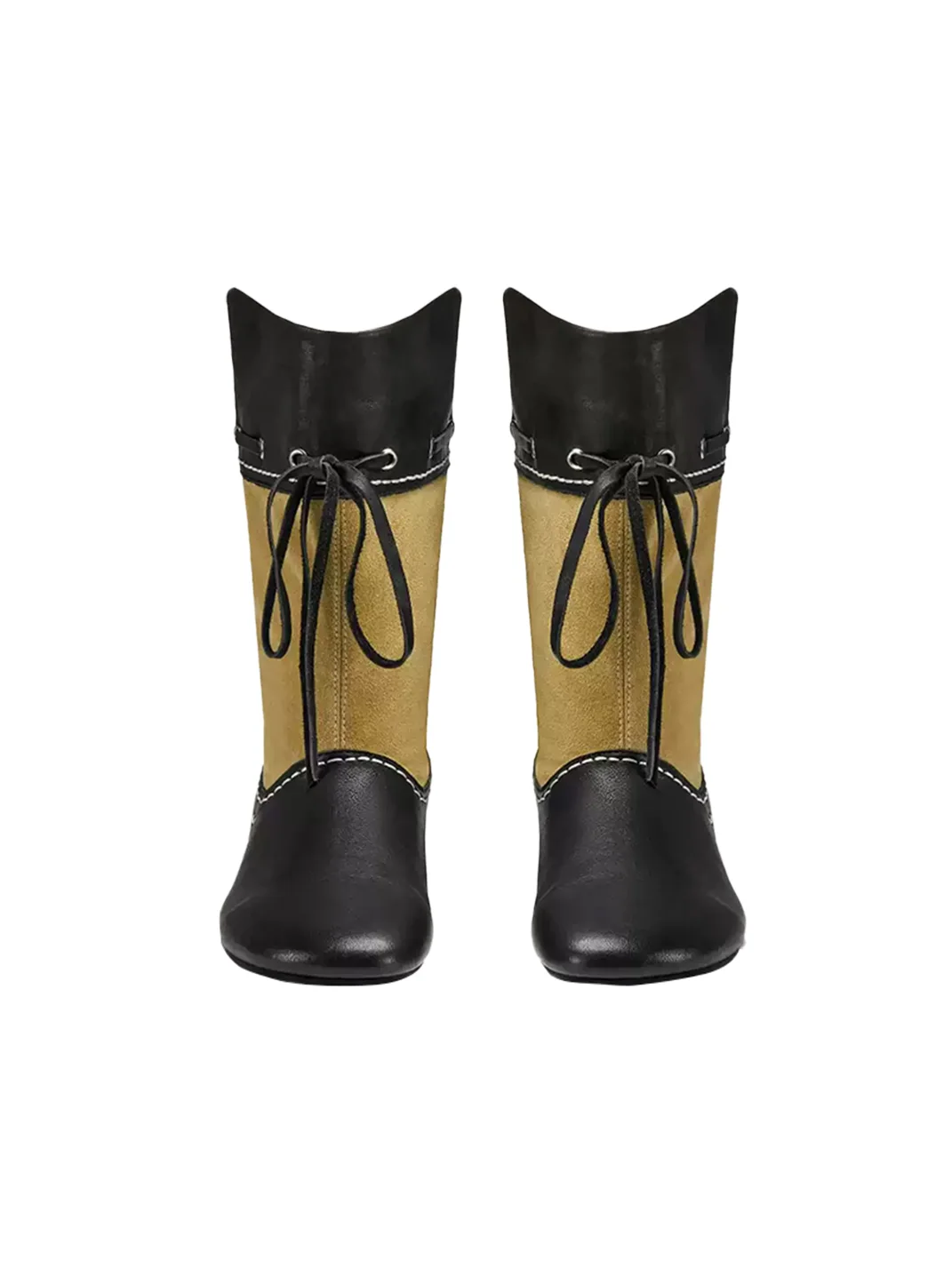 XMZY | Retro Mid-Calf Hidden Lift Riding Boots