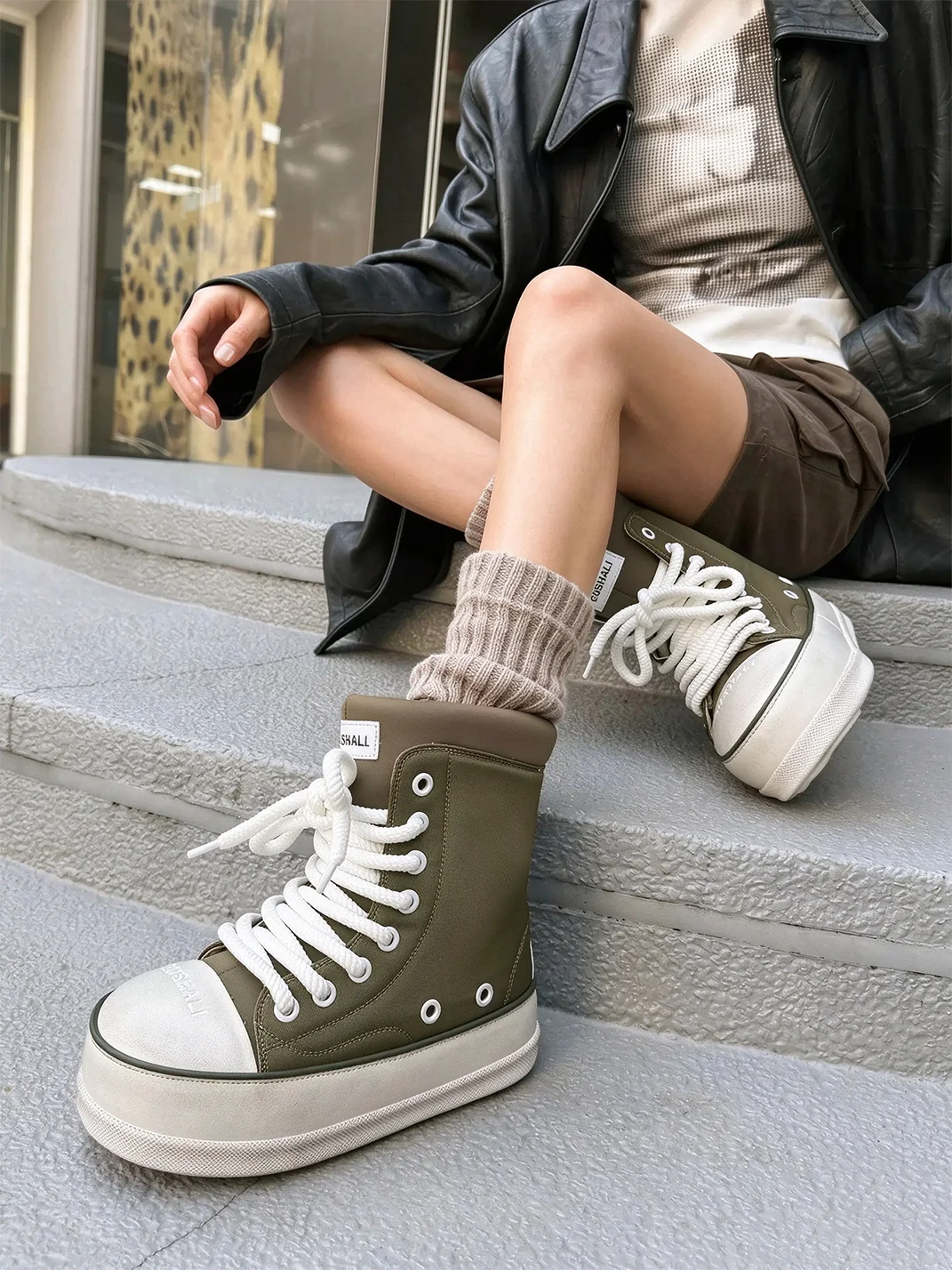 GSL | Plush-Lined Chunky Sole Mid-Calf Boots